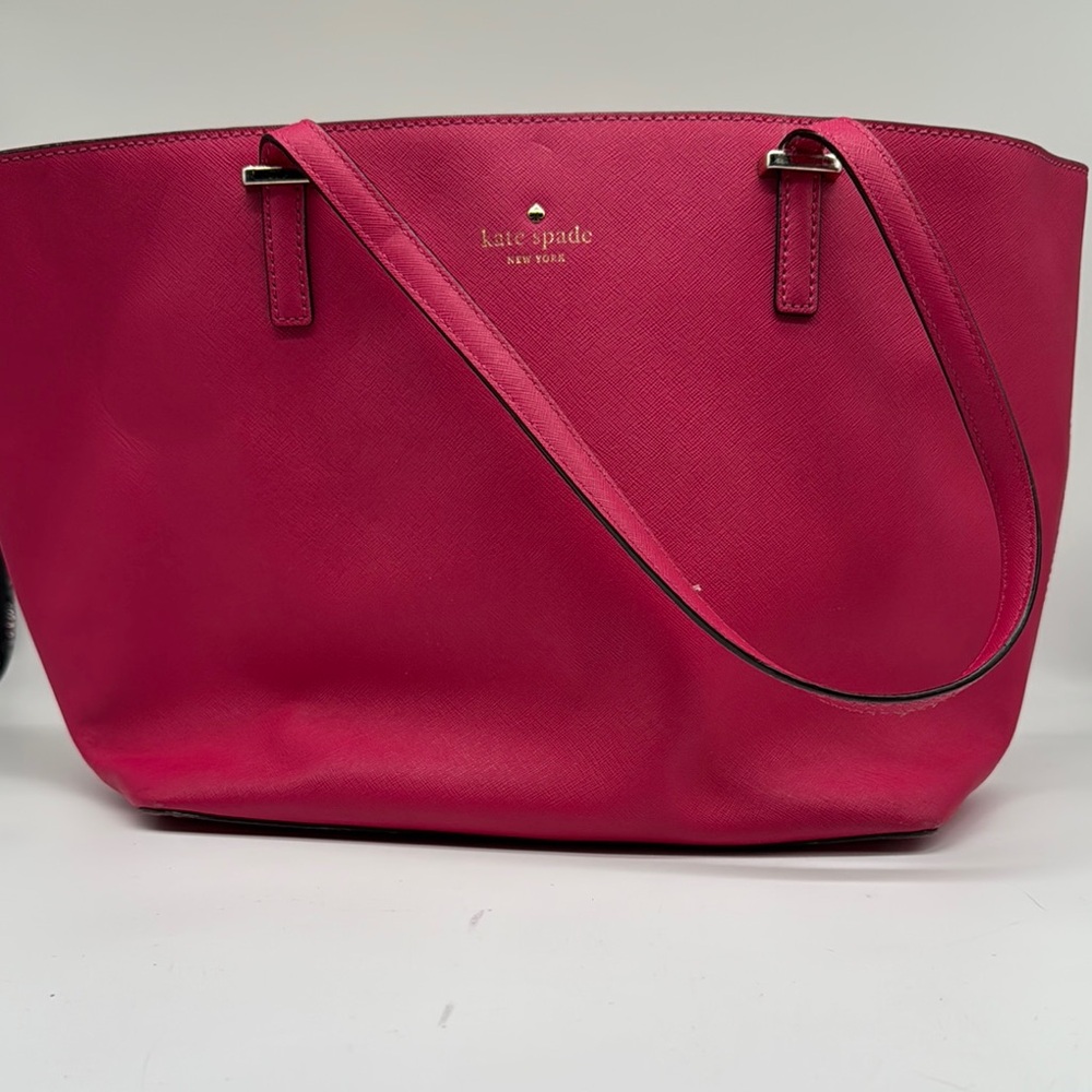 Kate Spade saffiano leather tote in pink